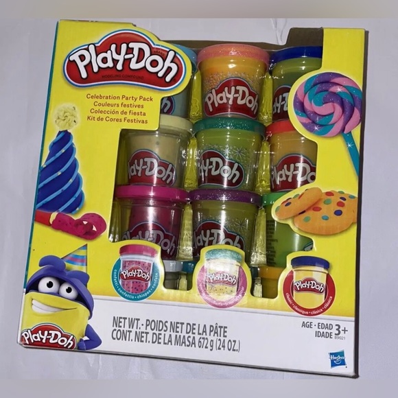 NEW Play-Doh Celebration Party Pack Sealed Includes 12 Pack 3 Types 2 Tools NEW - Picture 3 of 6